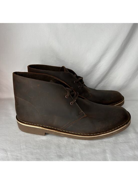 Clarks Brown Men\'s Chukka Ankle Boots Lace Up Leather Size 11 G main image 5